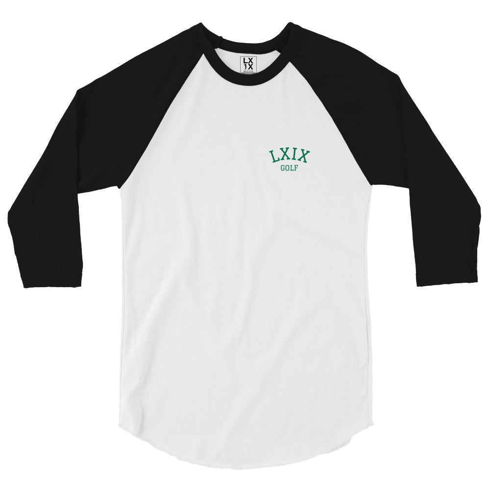 LXIX Golf Collegiate 3/4 sleeve raglan shirt