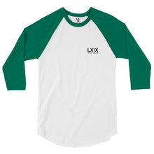 Load image into Gallery viewer, LXIX Golf Swinger Logo 3/4 sleeve raglan shirt
