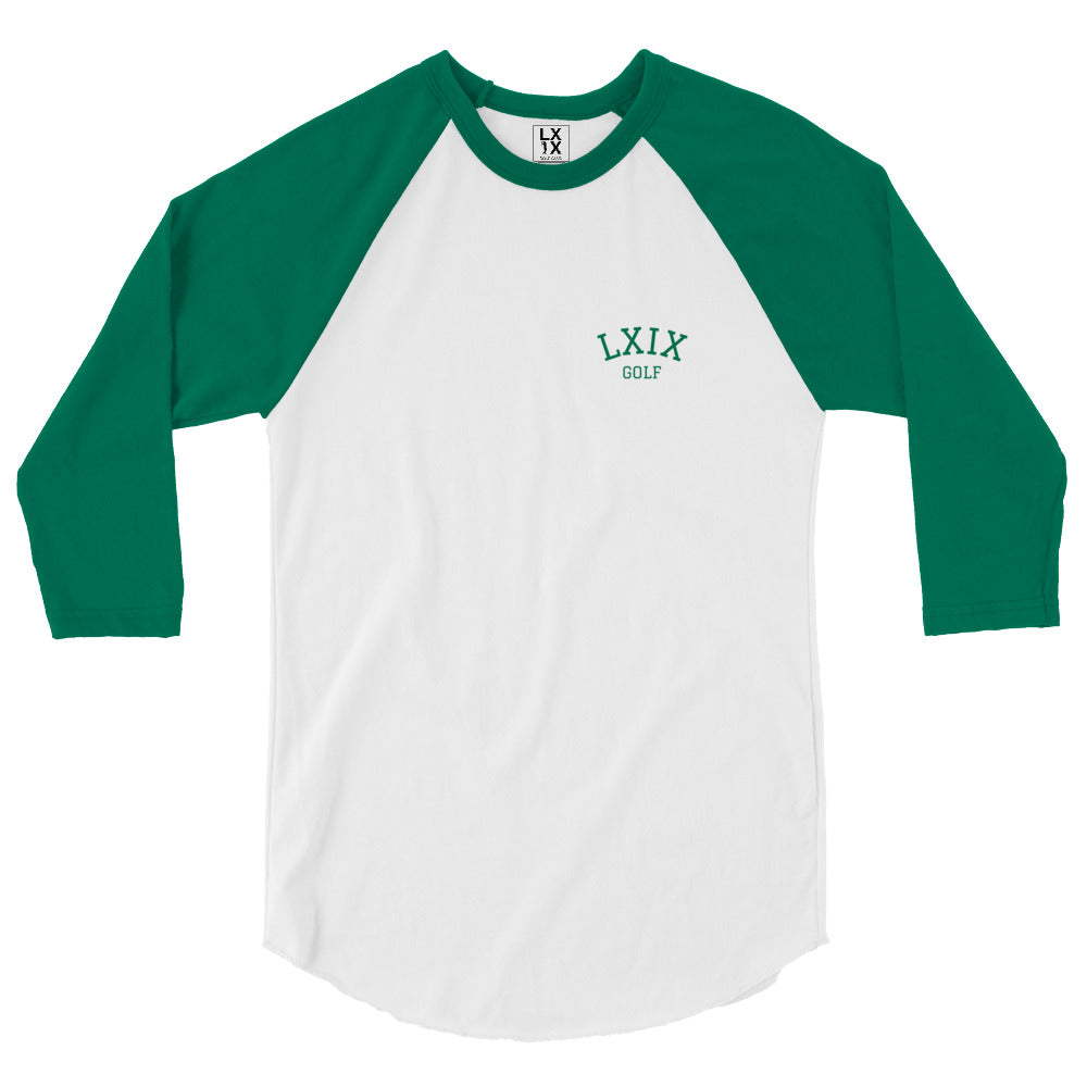LXIX Golf Collegiate 3/4 sleeve raglan shirt