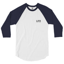 Load image into Gallery viewer, LXIX Golf Swinger Logo 3/4 sleeve raglan shirt
