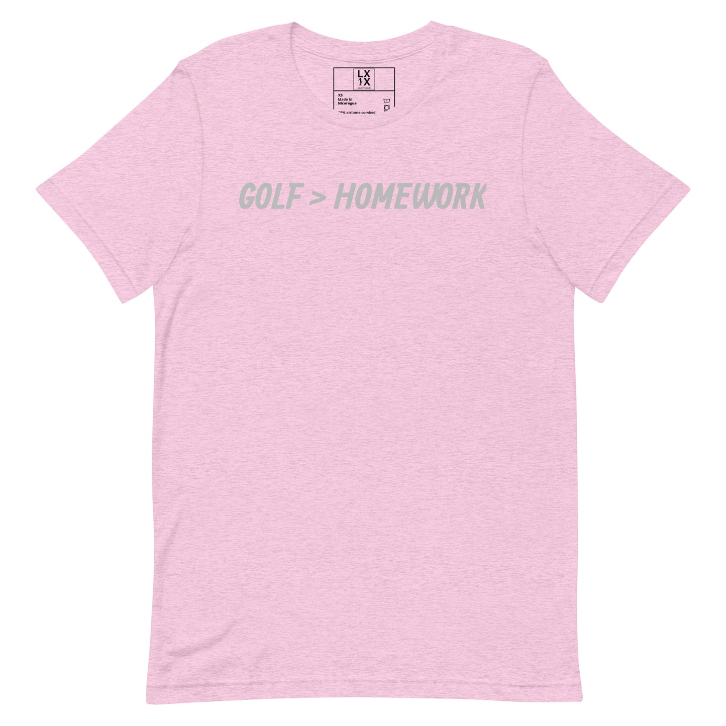Golf > Homework Unisex t-shirt - Silver Logo