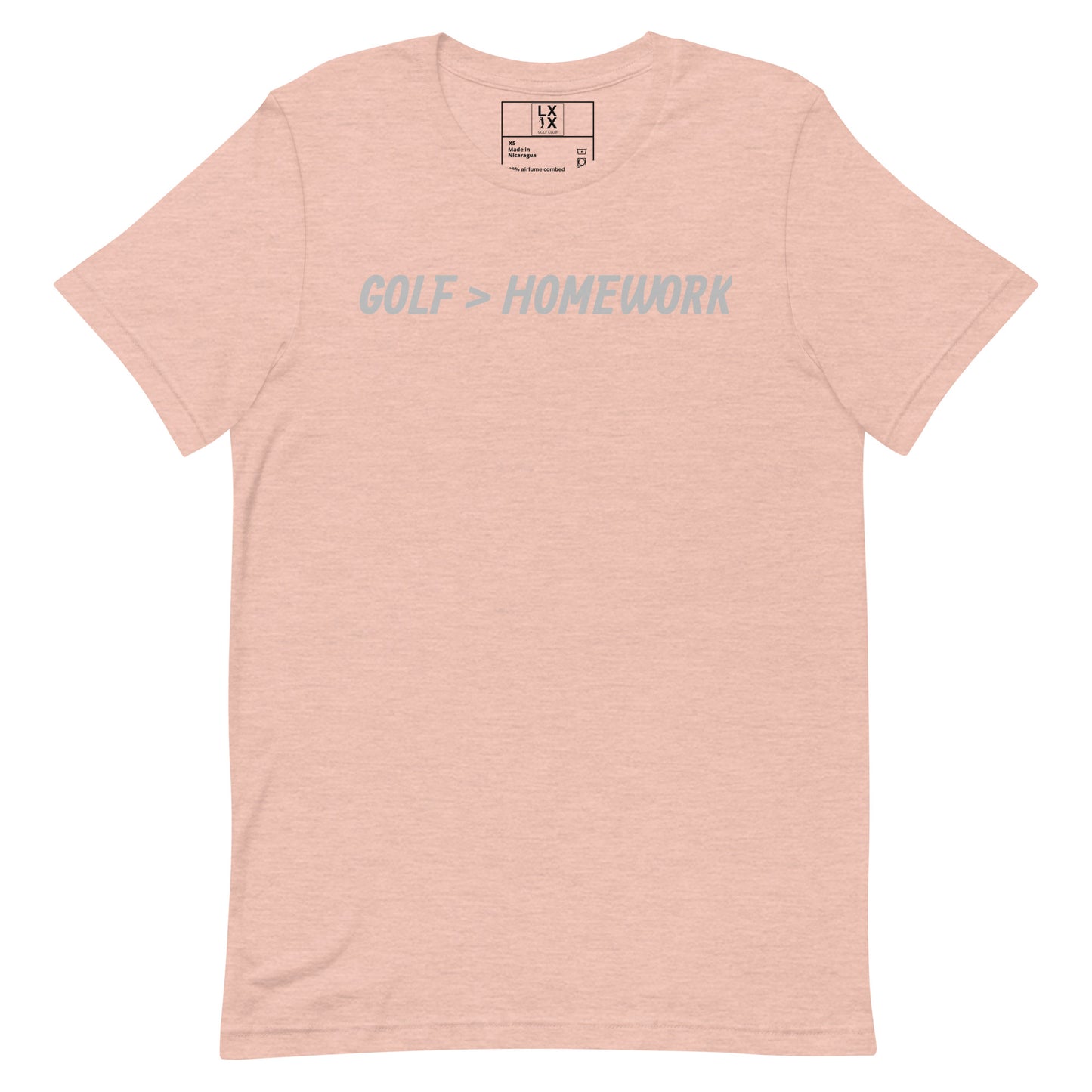 Golf > Homework Unisex t-shirt - Silver Logo