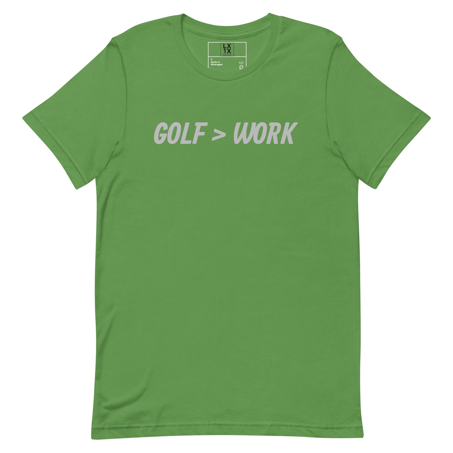Golf > Work Unisex t-shirt - Silver Logo