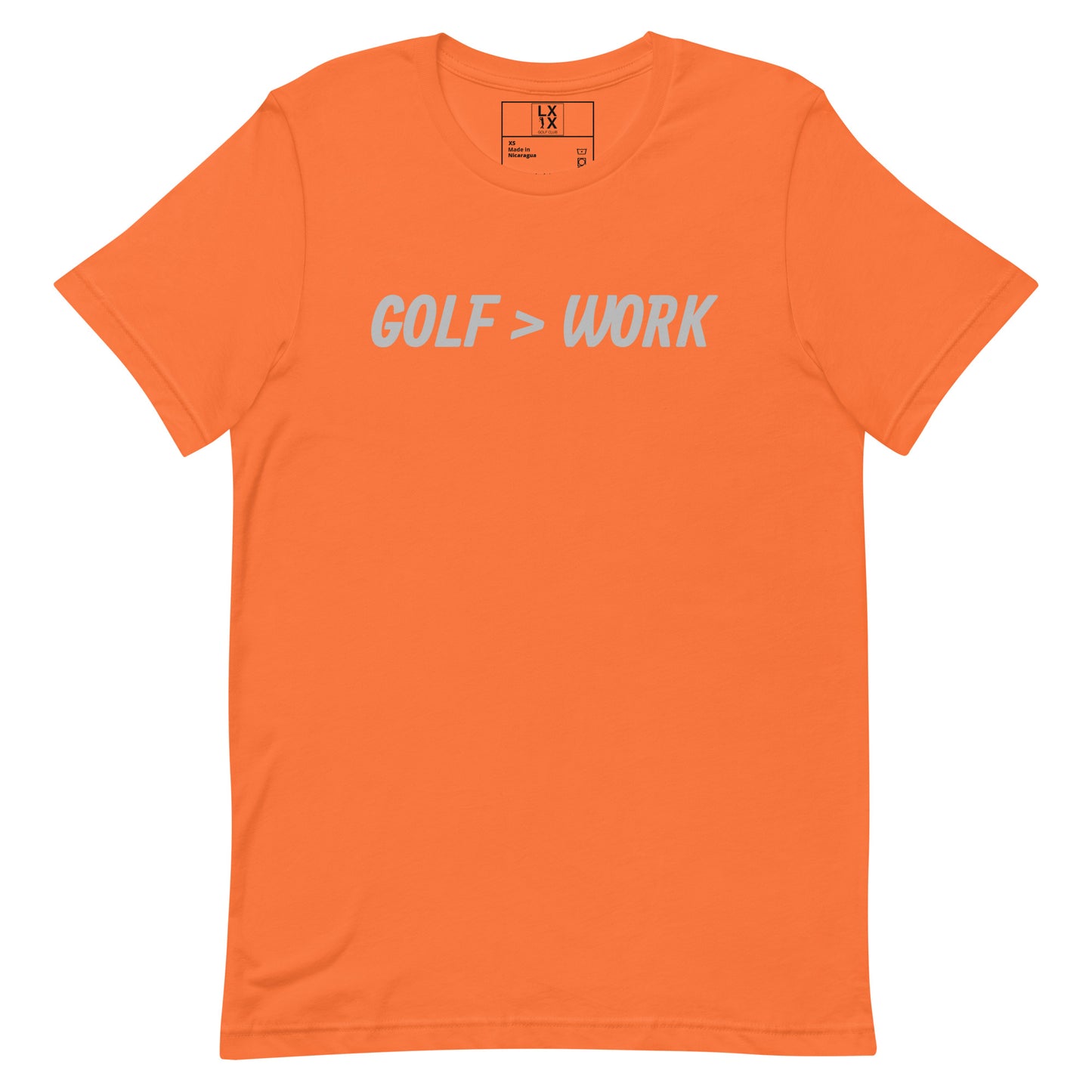Golf > Work Unisex t-shirt - Silver Logo