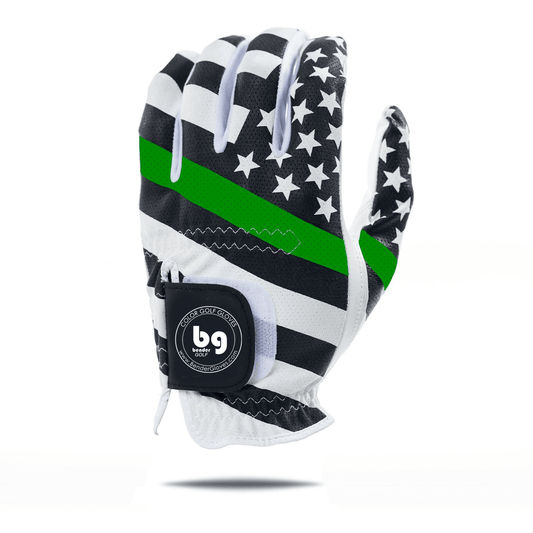 USA Green Line Mesh Golf Glove