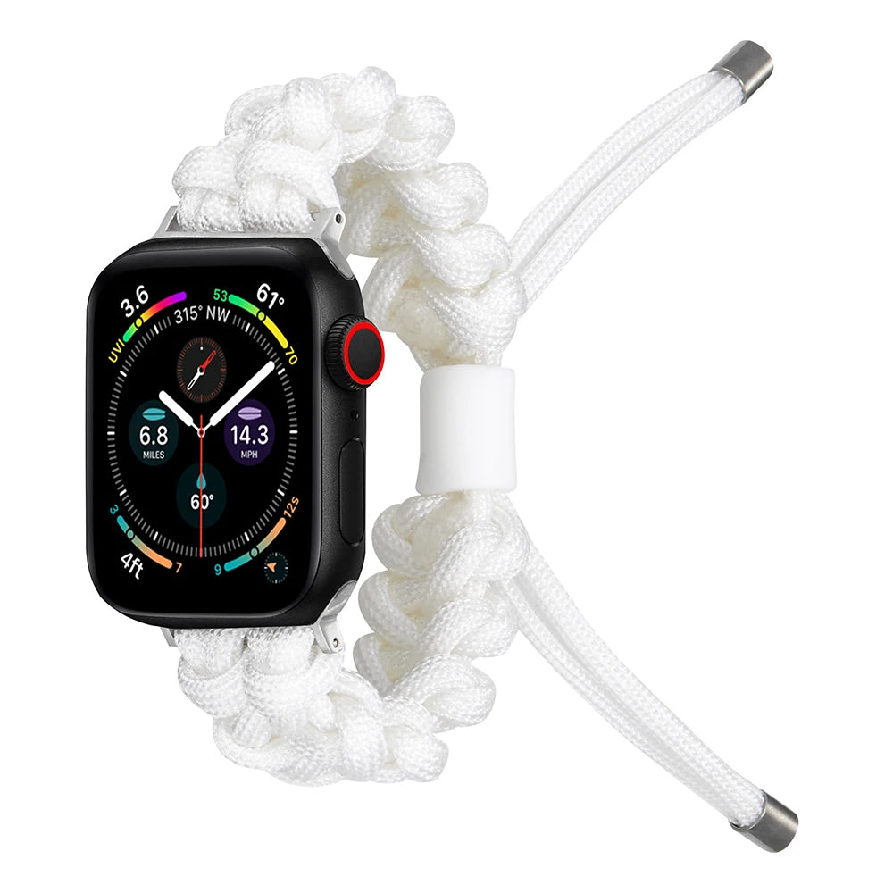 Outdoors Survival Rope Apple Watch Armband Series 11/10/9/8/7/6/5/4/ SE / Ultra 1/2/3