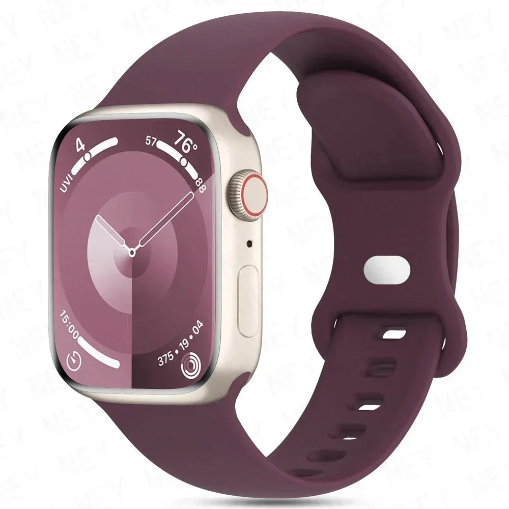 Silicone Apple Watch Band Series 11/10/9/8/7/6/5/4/ SE / Ultra 1/2/3