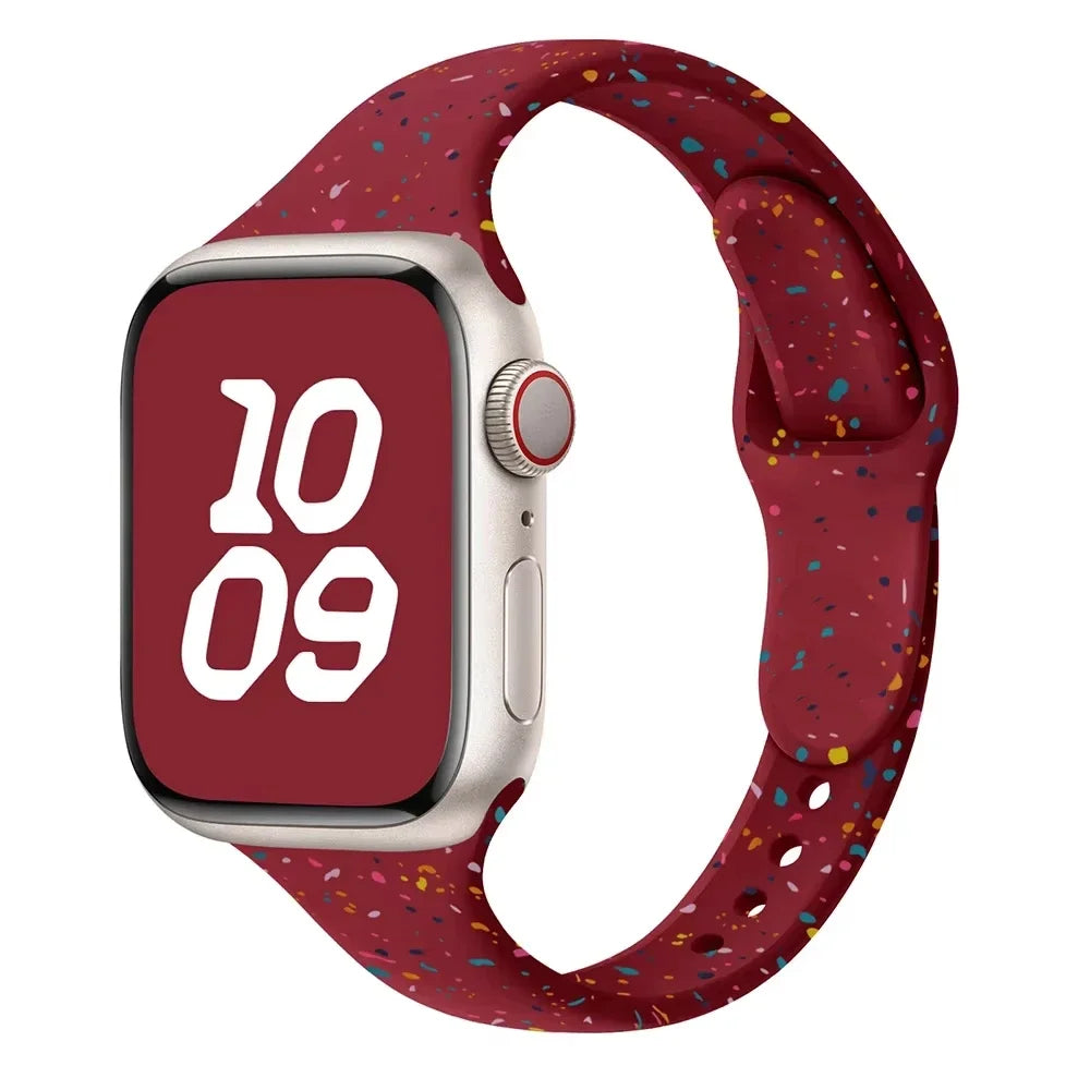 Slim Silicon Apple Watch Band-Strap