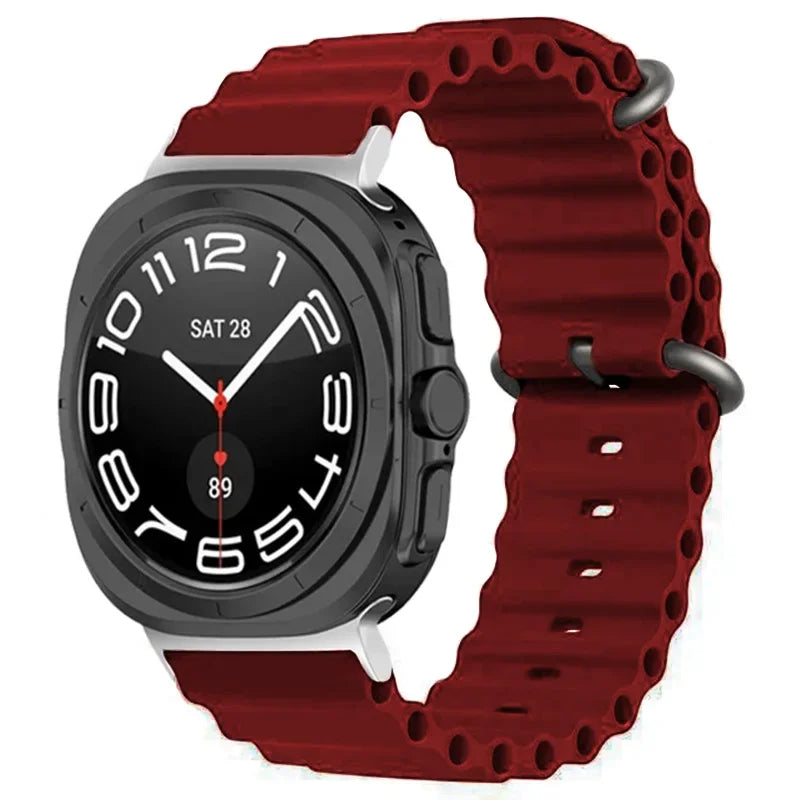 Ocean Silicone Samsung Galaxy 7 Ultra Watch Band 47MM