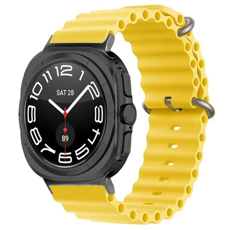 Ocean Silicone Samsung Galaxy 7 Ultra Watch Band 47MM