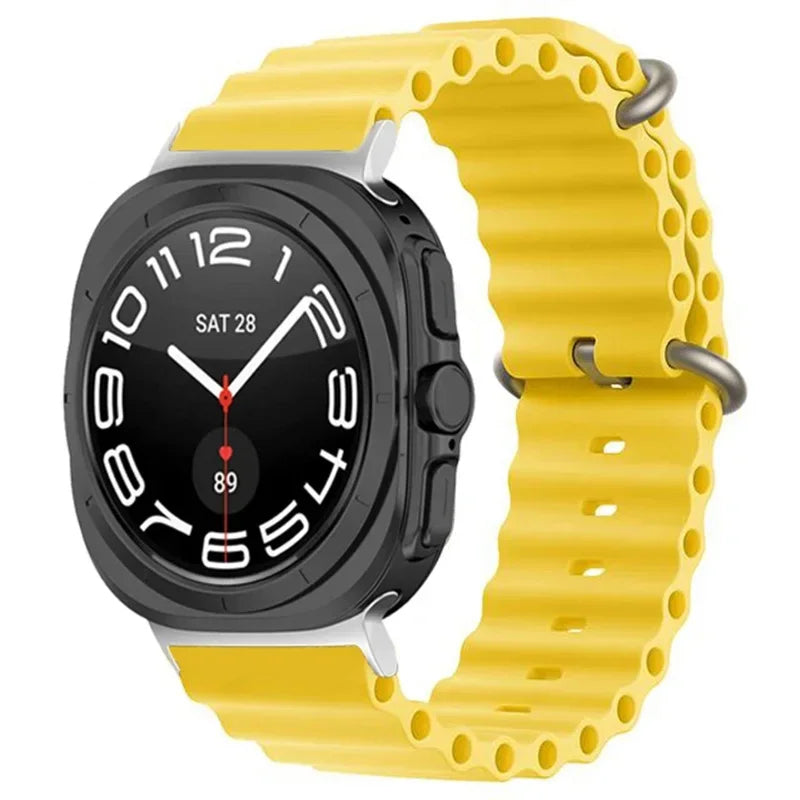 Ocean Silicone Samsung Galaxy 7 Ultra Watch Band 47MM