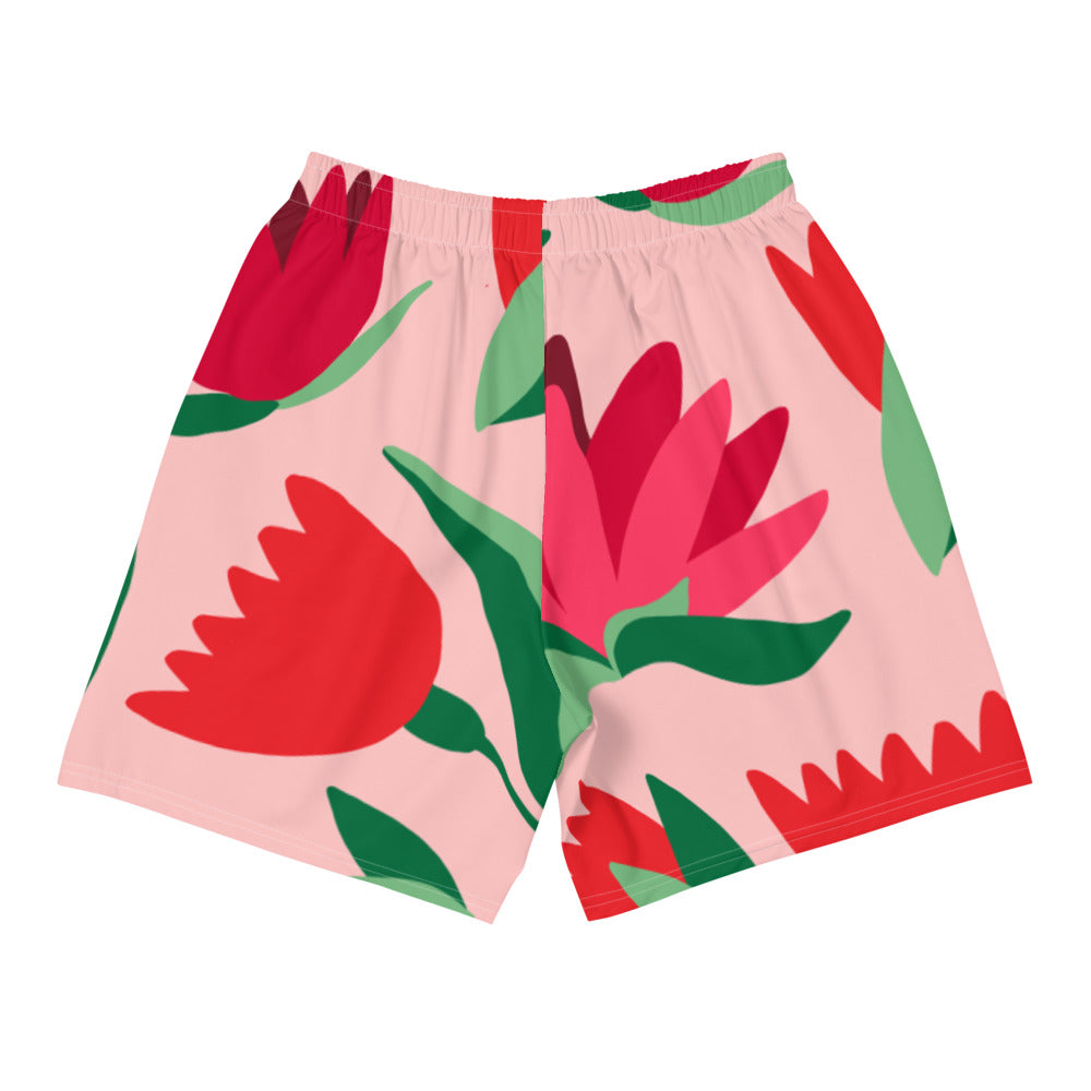 Arch Logo Margy Edition Flowers Men's Athletic Long Shorts