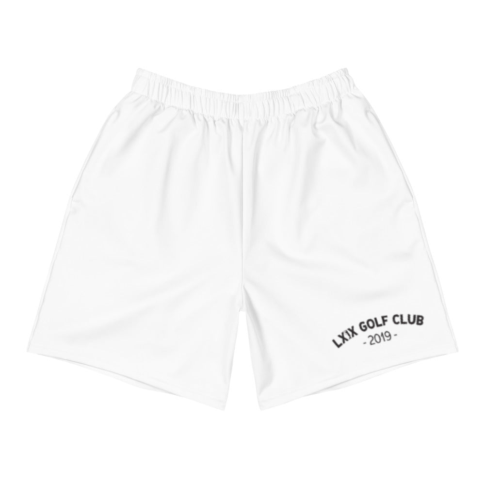 Arch Logo Men's Athletic Long Shorts - White