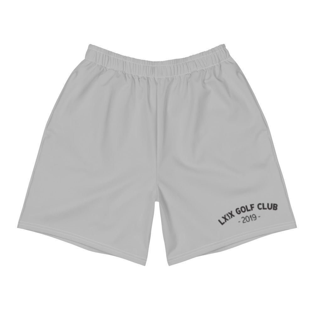 Arch Logo Men's Athletic Long Shorts - Silver