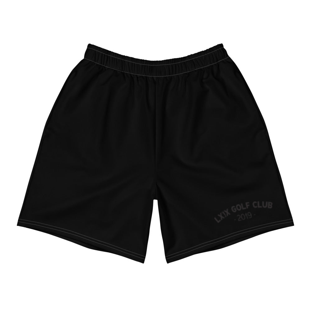 Arch Logo Men's Athletic Long Shorts - Black