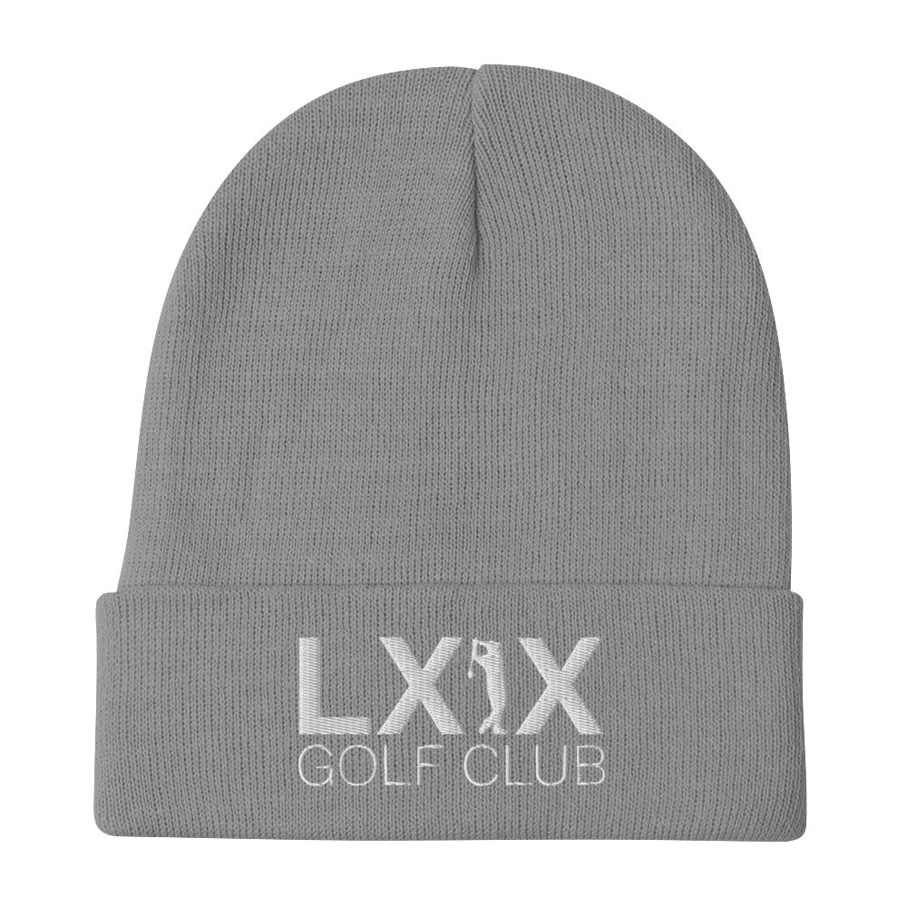 Swinger Logo Embroidered Beanie - White Logo