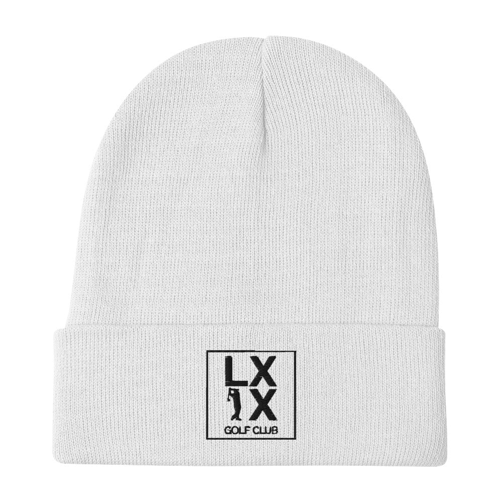 Box Logo Embroidered Beanie - Black Logo