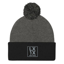 Load image into Gallery viewer, Box Logo Pom-Pom Beanie - Gray Logo
