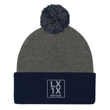 Load image into Gallery viewer, Box Logo Pom-Pom Beanie - Gray Logo
