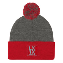 Load image into Gallery viewer, Box Logo Pom-Pom Beanie - Gray Logo
