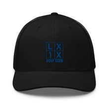 Load image into Gallery viewer, Four Box Logo Trucker Cap - Blue Logo
