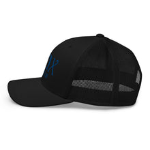 Load image into Gallery viewer, Curve Logo Trucker Cap - Blue Logo
