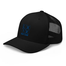 Load image into Gallery viewer, Four Box Logo Trucker Cap - Blue Logo
