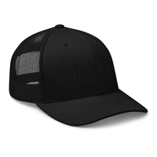 Load image into Gallery viewer, Curve Logo Trucker Cap - Black Logo
