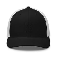 Load image into Gallery viewer, Four Box Logo Trucker Cap - Black Logo
