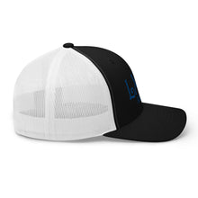 Load image into Gallery viewer, Curve Logo Trucker Cap - Blue Logo
