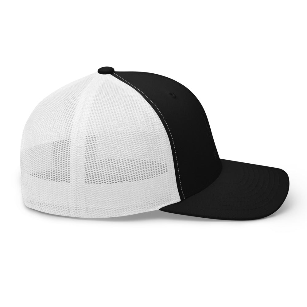 Four Box Logo Trucker Cap - Black Logo