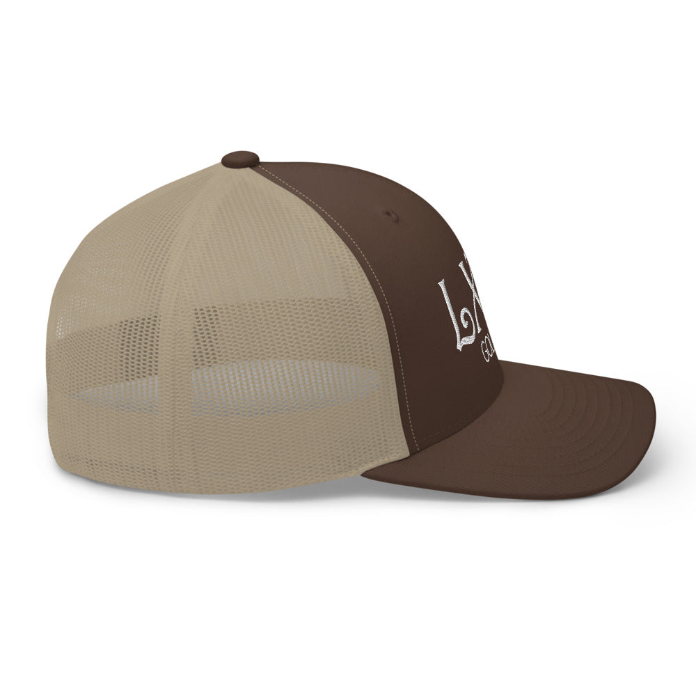 Curve Logo Trucker Cap - White Logo