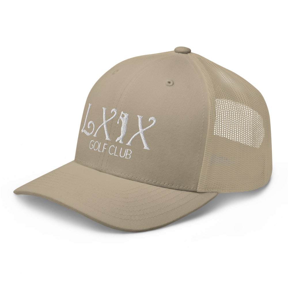 Curve Logo Trucker Cap - White Logo
