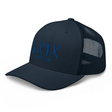 Load image into Gallery viewer, Curve Logo Trucker Cap - Blue Logo
