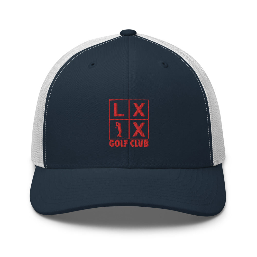 Four Box Logo Trucker Cap - Red Logo