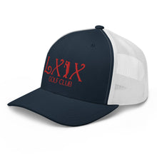 Load image into Gallery viewer, Curve Logo Trucker Cap - Red Logo
