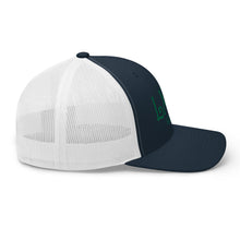 Load image into Gallery viewer, Curve Logo Trucker Cap - Green Logo
