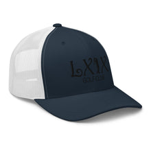 Load image into Gallery viewer, Curve Logo Trucker Cap - Black Logo
