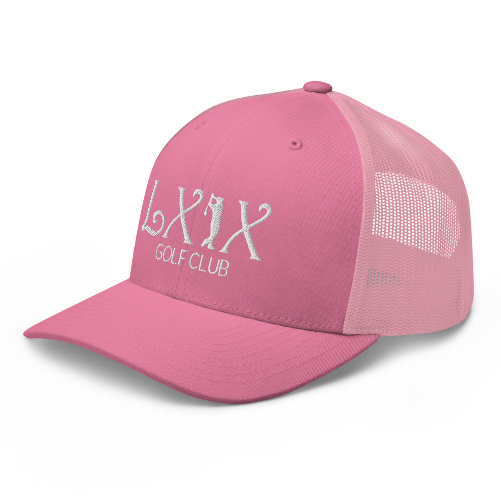 Curve Logo Trucker Cap - White Logo