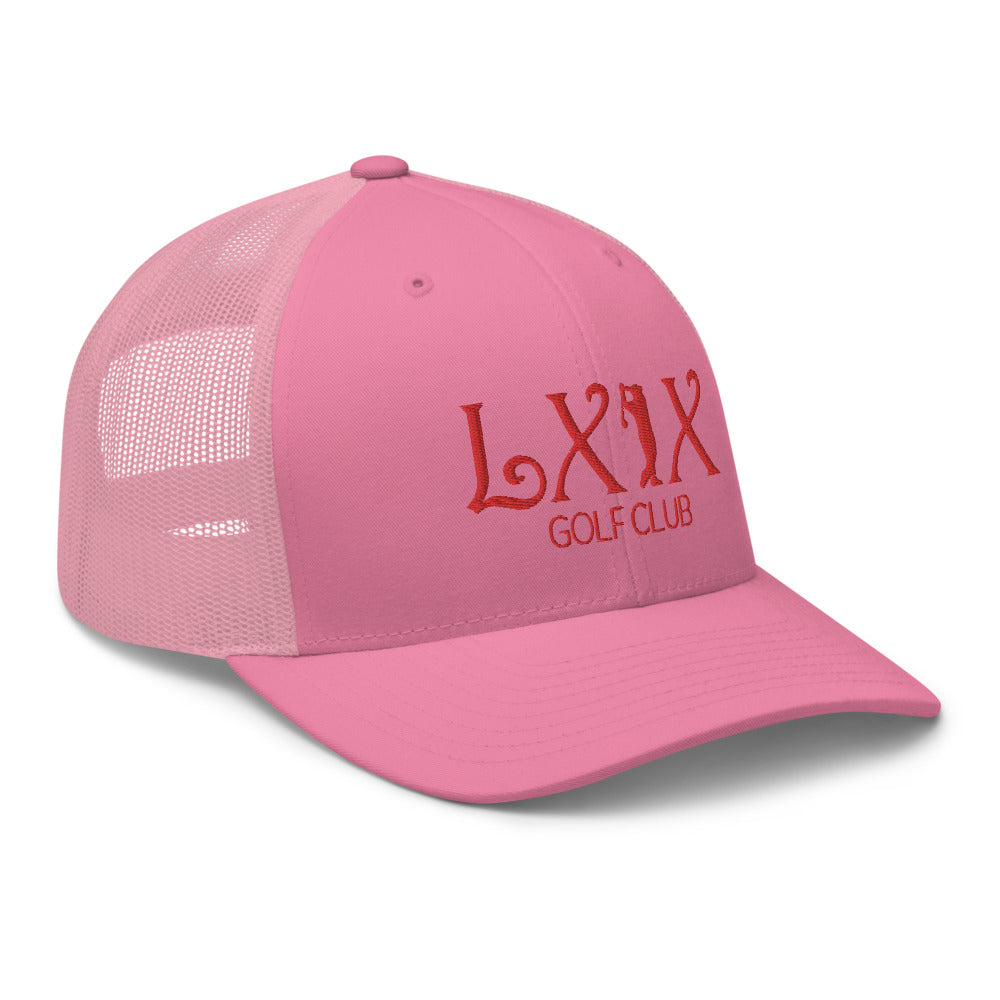 Curve Logo Trucker Cap - Red Logo