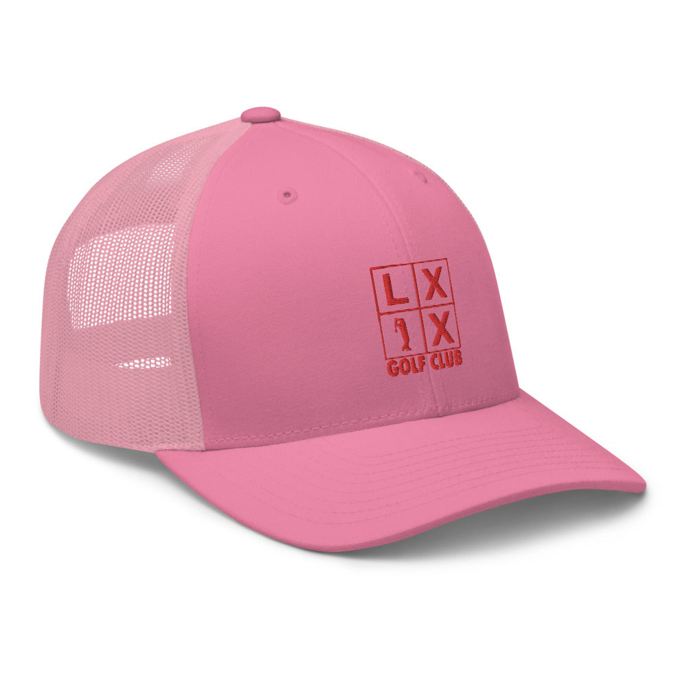 Four Box Logo Trucker Cap - Red Logo