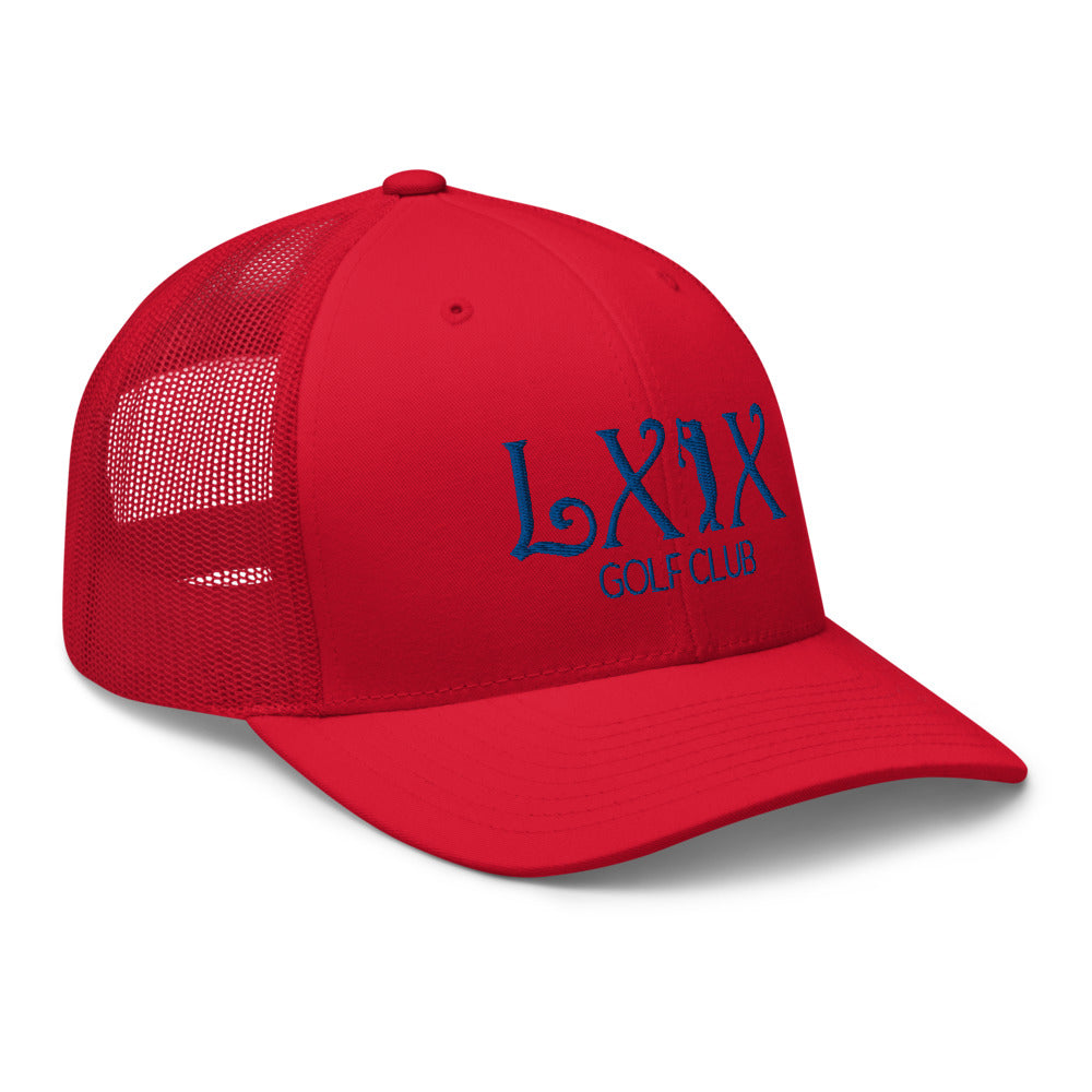 Curve Logo Trucker Cap - Blue Logo