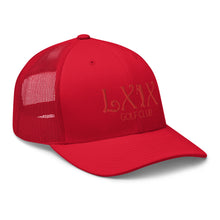 Load image into Gallery viewer, Curve Logo Trucker Cap - Red Logo
