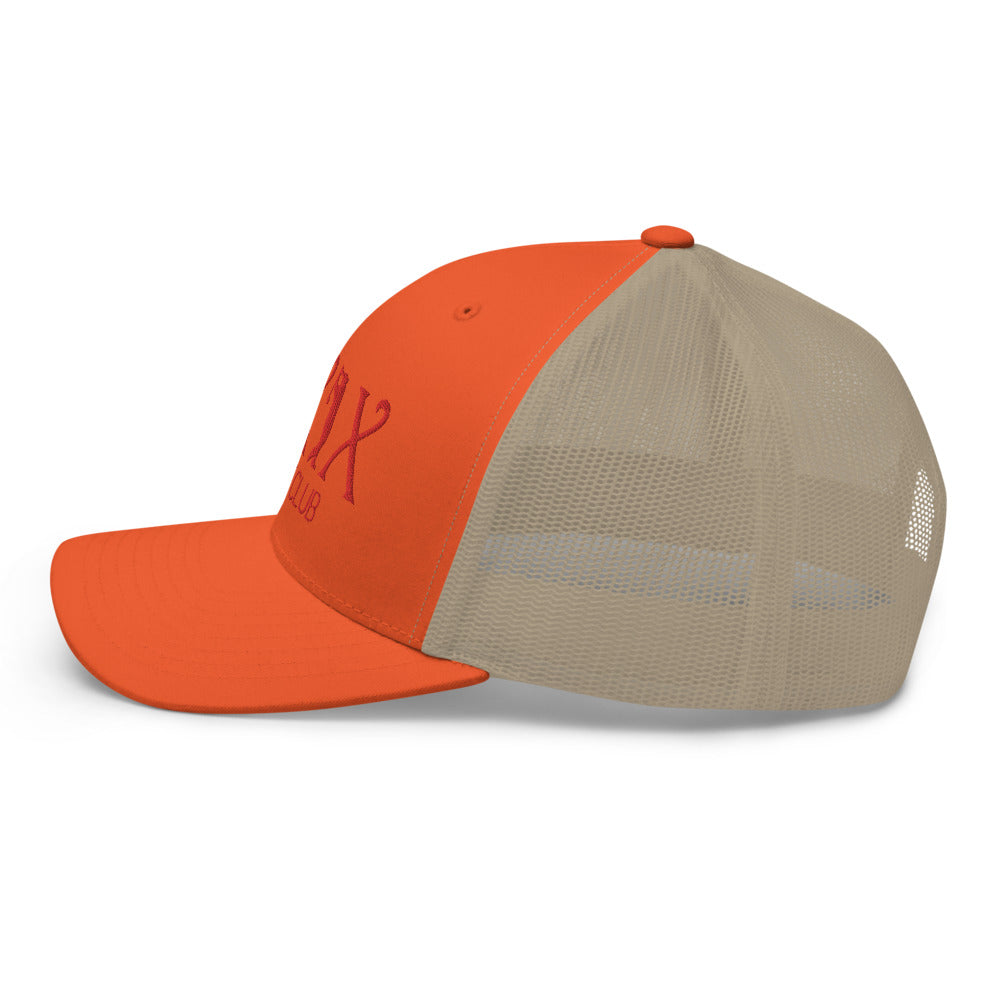 Curve Logo Trucker Cap - Red Logo