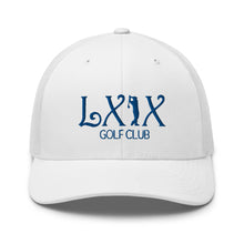 Load image into Gallery viewer, Curve Logo Trucker Cap - Blue Logo
