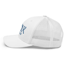 Load image into Gallery viewer, Curve Logo Trucker Cap - Blue Logo
