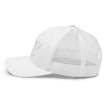 Load image into Gallery viewer, Curve Logo Trucker Cap - White Logo
