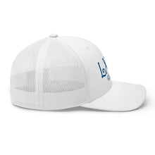 Load image into Gallery viewer, Curve Logo Trucker Cap - Blue Logo
