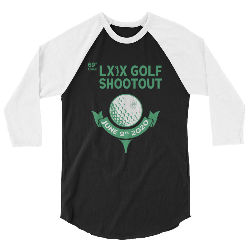 LXIX Golf Shootout 3/4 sleeve raglan shirt