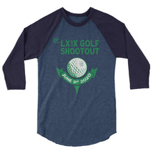 Load image into Gallery viewer, LXIX Golf Shootout 3/4 sleeve raglan shirt
